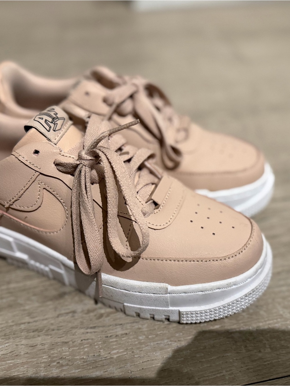 Nike Women's Neutral Pink Platform Sneakers